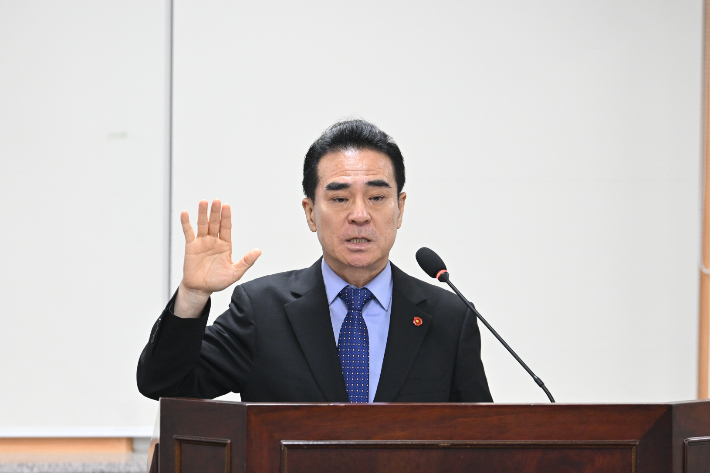 제주도의회 문화관광체육위원회는 1일 김용범 ICC제주 사장 후보자에 대한 인사청문을 열어 적격 판정을 했다. 도의회 제공 