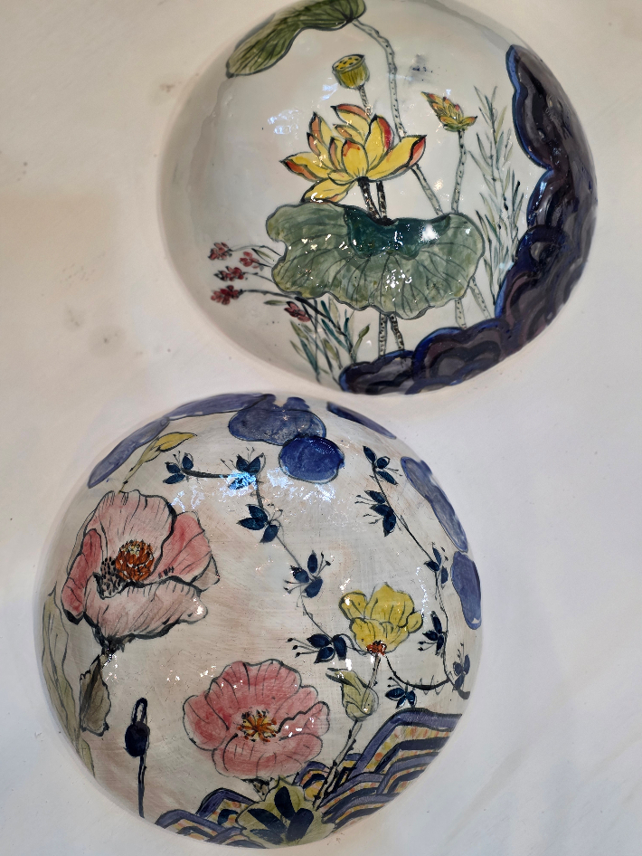 윤현경, '가을서정', 백자토, 고화도, 40x40x15cm(2025). 양평아트로드포럼 제공