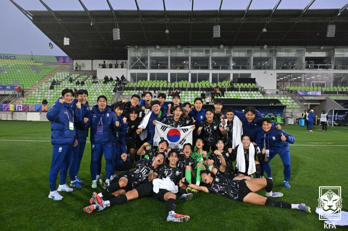 U-20 축구 대표팀. 대한축구협회 제공