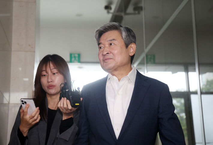 조태용 전 국가안보실장이 29일 서초동 이명현 순직해병 특검 사무실로 소환되고 있다. 연합뉴스