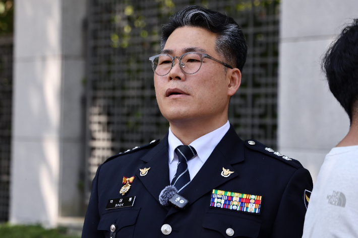 백해룡 전 영등포경찰서 형사과장(경정). 연합뉴스