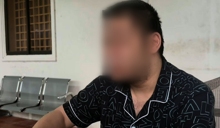 지난달 캄보디아 시하누크빌 범죄단지에서 구출된 한국인 B씨. 연합뉴스