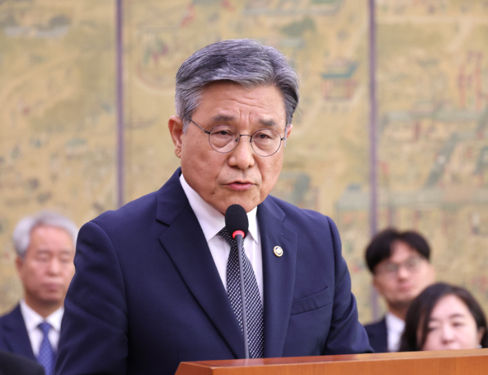 업무보고하는 허민 국가유산청장. 연합뉴스