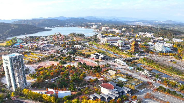 APEC 정상회의가 열리는 경주 보문관광단지 전경. 경북문화관광공사 제공