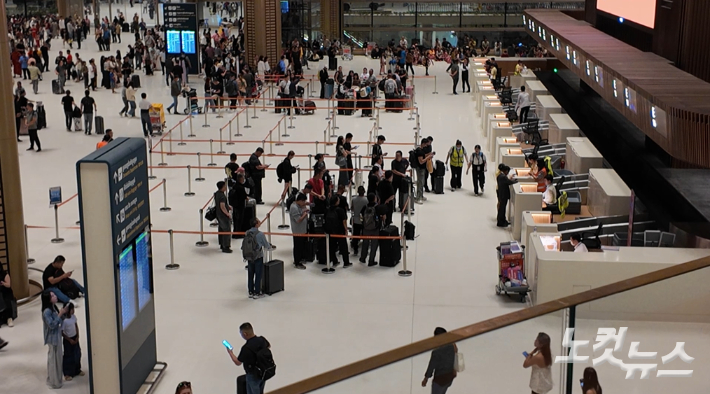 16일 오후(현지시각) 캄보디아 프놈펜 인근 테초 공항의 모습. 남성경 크리에이터 