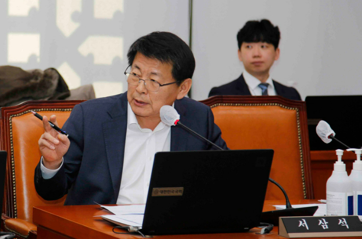 서삼석 국회의원 국정감사 모습. 서 의원실 제공