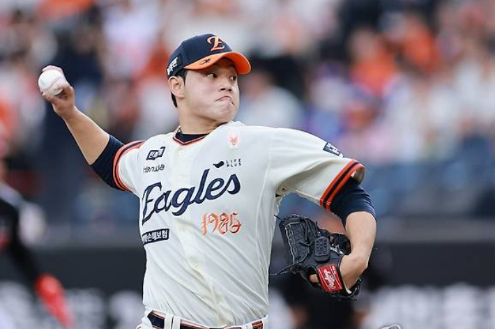 한화 우완 문동주. 연합뉴스 