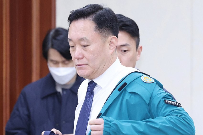 지난 3월 7일 이진하 당시 대통령경호처 경비안전본부장이 정부서울청사에서 열린 국가테러대책이원회에 참석하고 있다. 연합뉴스