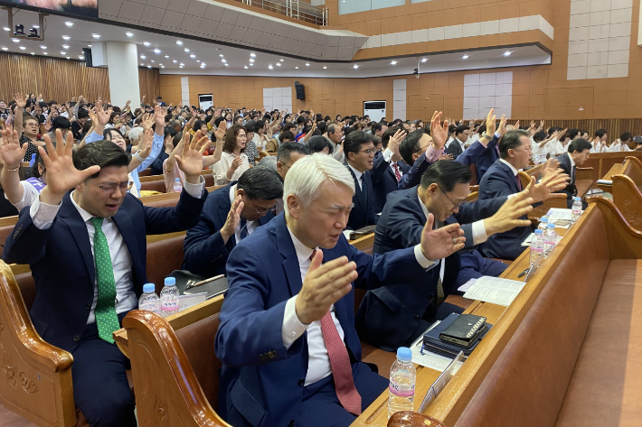 지난 5월 29일 구미강동교회에서 구미마마클럽 발대식이 열렸다 포항마마클럽 제공