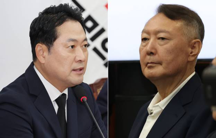 잠잠하던 장동혁, 윤석열 면회…"대한민국 위해 싸우자" 주장