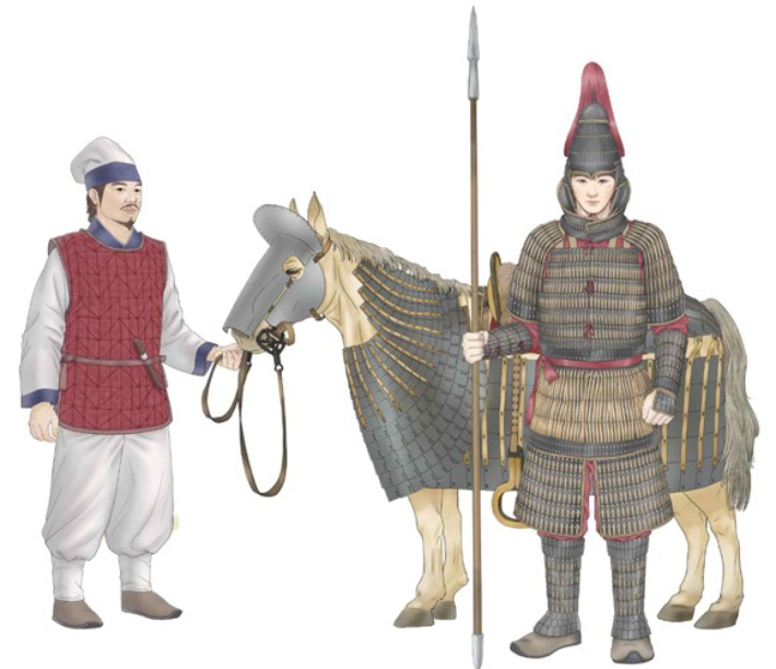 신라 장수무덤 속 인물도 복원 상상도. 국가유산청 제공