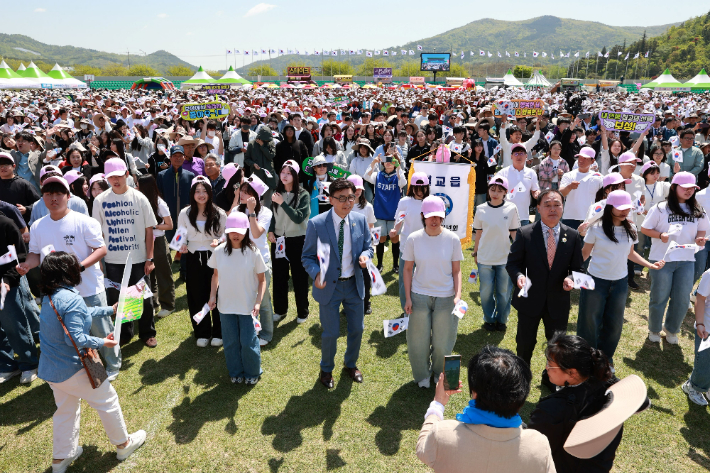 지난 5월 청년연합회 발대식. 보성군 제공