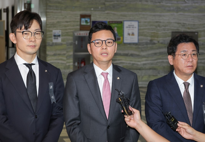 기자회견하는 국민의힘 박정훈 의원. 연합뉴스