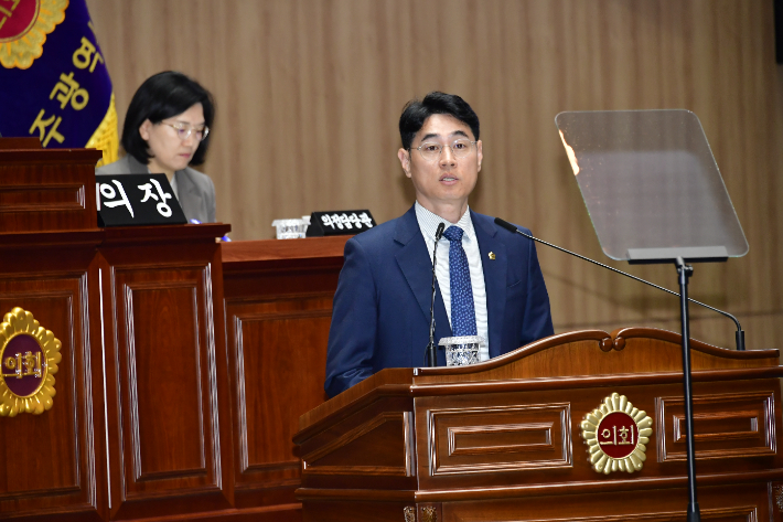 광주시의회 심창욱 의원. 광주광역시의회 제공