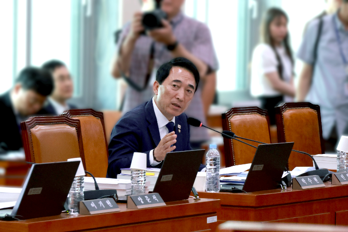 박수현 의원 국감 질의 모습. 박 의원실 제공