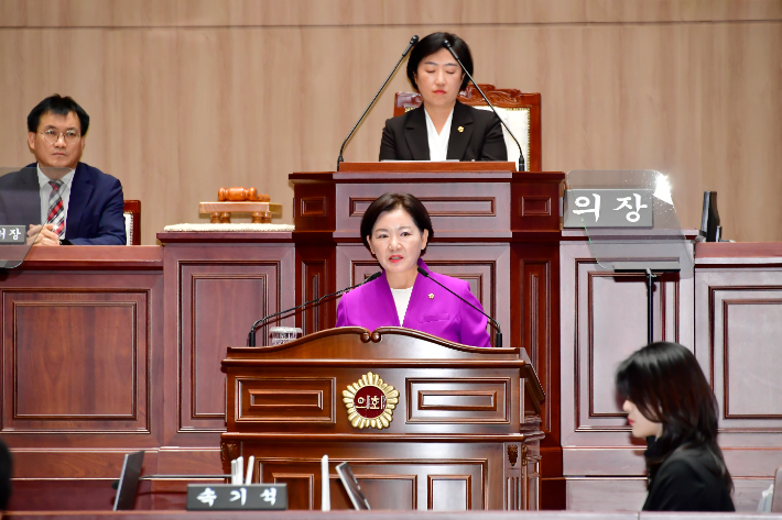 광주광역시의회 더불어민주당 박미정 의원. 광주시의회 제공