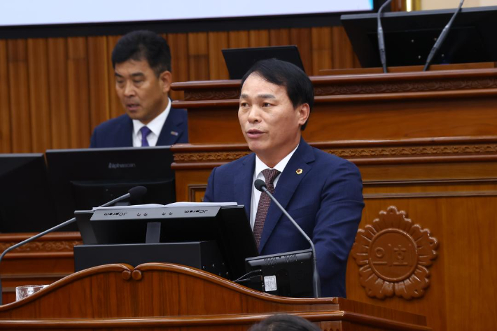 박기영 강원도의회 알펜시아-레고랜드 진상조사 특위 위원장. 강원도의회 제공 