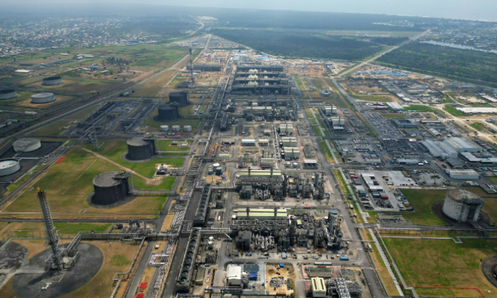 대우건설이 시공중인 나이지리아 LNG Train7 현장 전경. 대우건설 제공