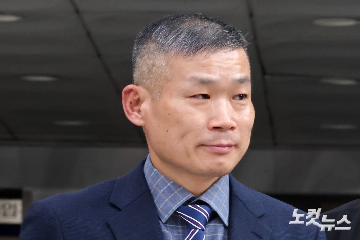 영장실질심사 마친 김동혁 전 국방부 검찰단장