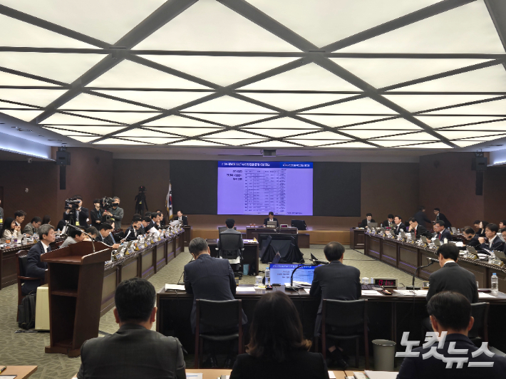 23일 부산 남구 부산국제금융센터(BIFC)에서 열린 국회 정무위원회 국정감사. 김혜경 기자 