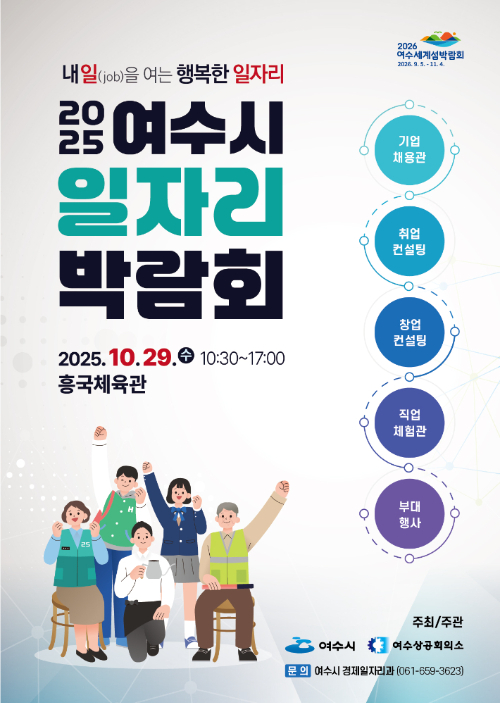 2025 일자리 박람회 리플릿. 여수시 제공