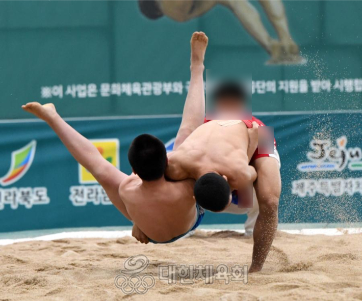 제51회 전국소년체육대회 씨름 경기 장면. 사진은 기사 내용과 관계 없음. 대한체육회 제공