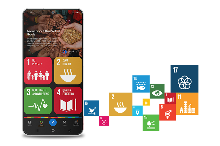 삼성글로벌골즈 애플리케이션. 삼성전자 제공