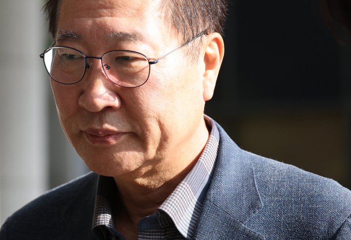 박성재 전 법무부 장관이 23일 서울 서초구 서울고검에 마련된 조은석 내란특별검사팀 사무실로 소환되고 있다. 연합뉴스