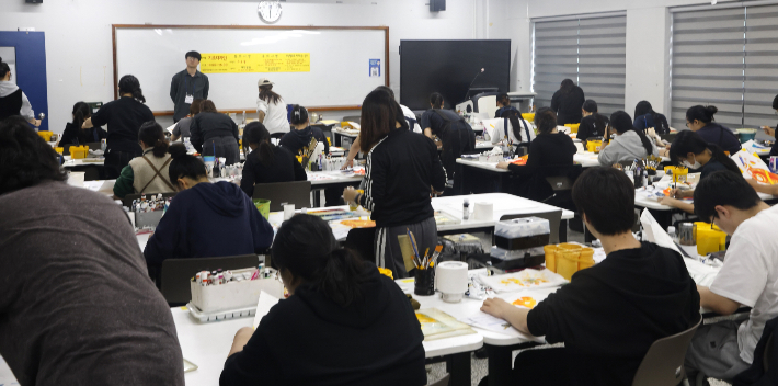 실기고사 모습. 상명대 제공