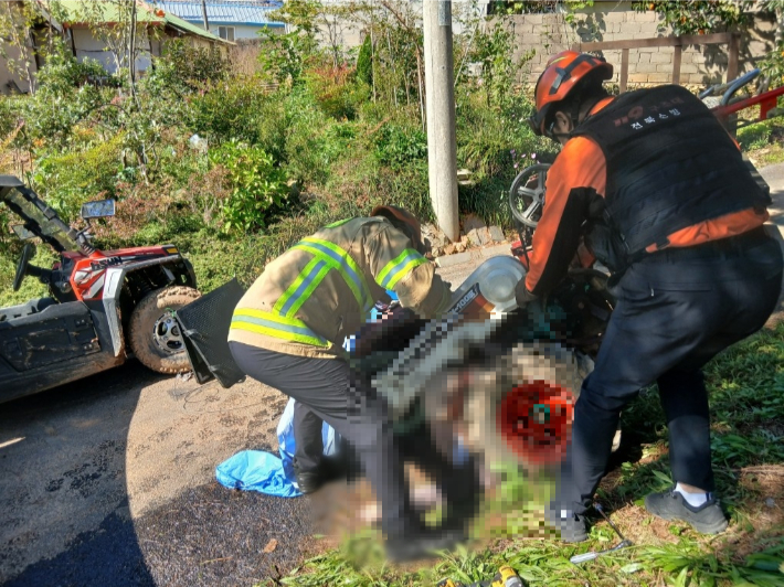 사고 현장. 전북소방본부 제공