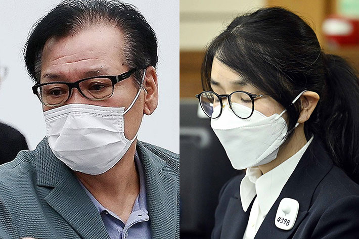 건진법사 전성배씨(왼쪽), 김건희씨. 사진공동취재단·연합뉴스