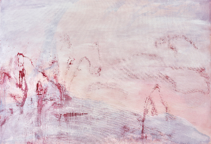 홍효, '하이얀', 캔버스에 아크릴, 110x135.5cm(2024). 작가 제공