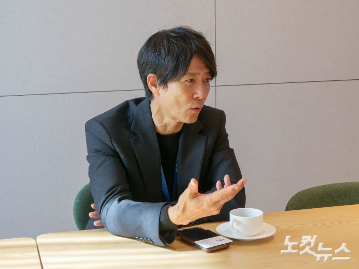 24일 광양 락희호텔에서 만난 최수종 남도영화제 집행위원장. 전남CBS