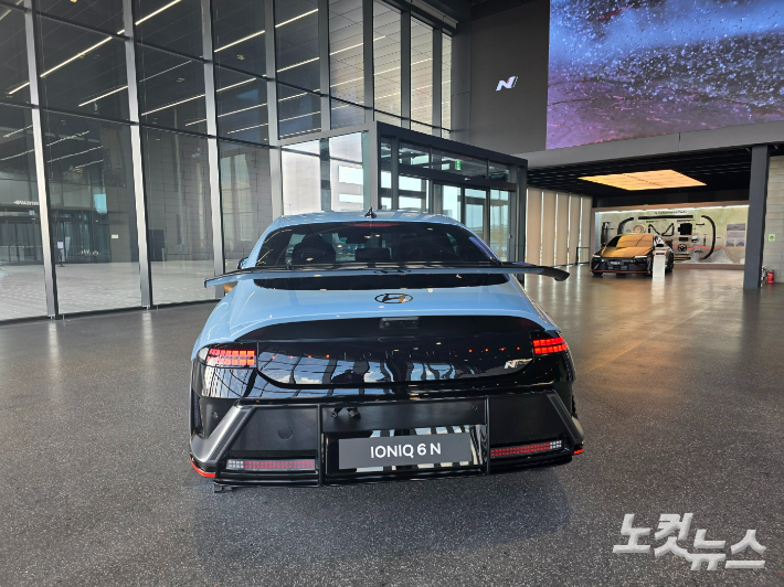 현대자동차 아이오닉 6 N 후면부. 박성완 기자
