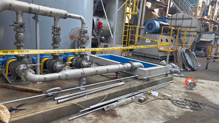 사고가 발생한 지하 수조. 경북소방본부 제공