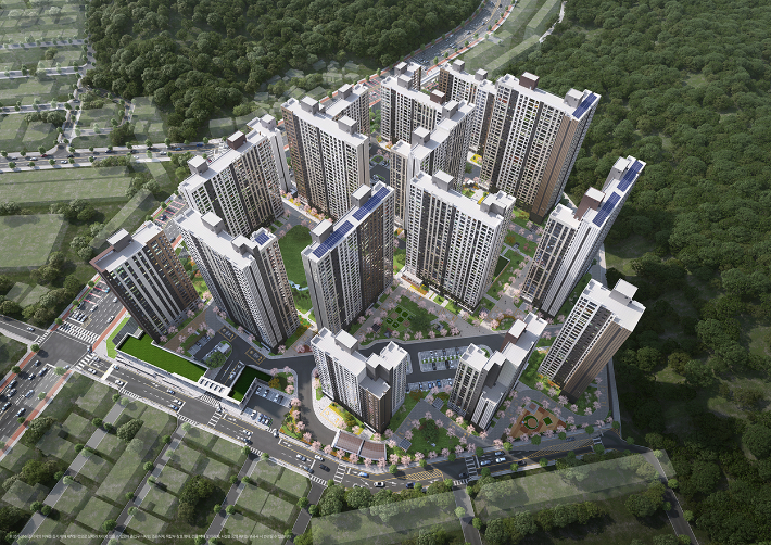 두산위브더제니스 청주 센트럴파크 조감도