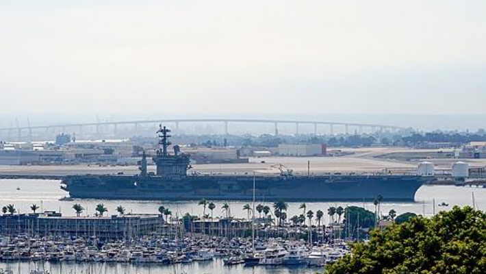 2023년 출항 당시 니미츠호 모습. 연합뉴스