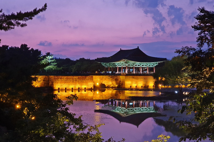 동궁과월지 야경. 경주시 제공
