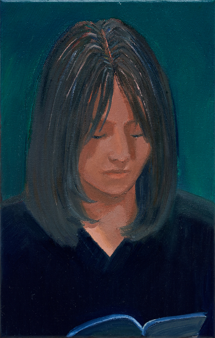 김은정, '말하는 사람', 캔버스에 유채, 33.4x21.2cm(2025). 학고재 제공