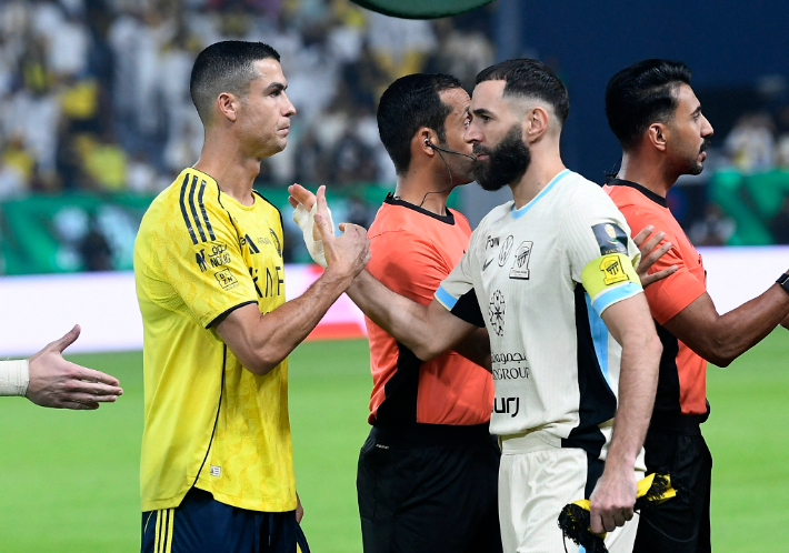 크리스티아누 호날두(왼쪽)와 카림 벤제마. 연합뉴스