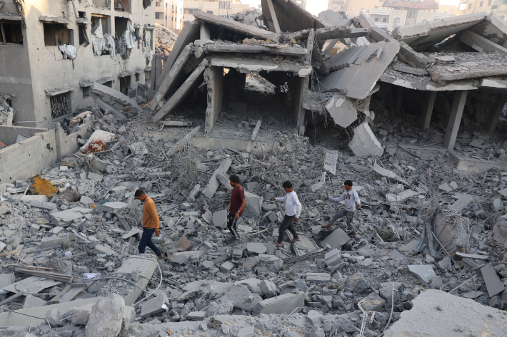 폐허가 된 가자지구. 연합뉴스