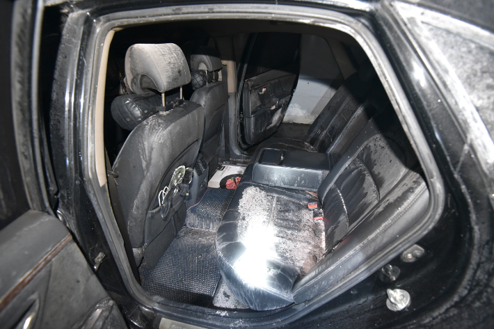 대전 서구 용문동 차량 화재 진화 후 모습. 대전소방본부 제공