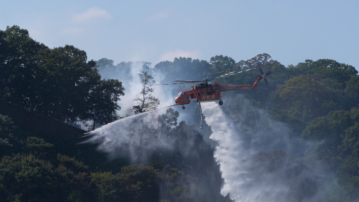 공주 합동 산불 진화 훈련. 산림청 제공