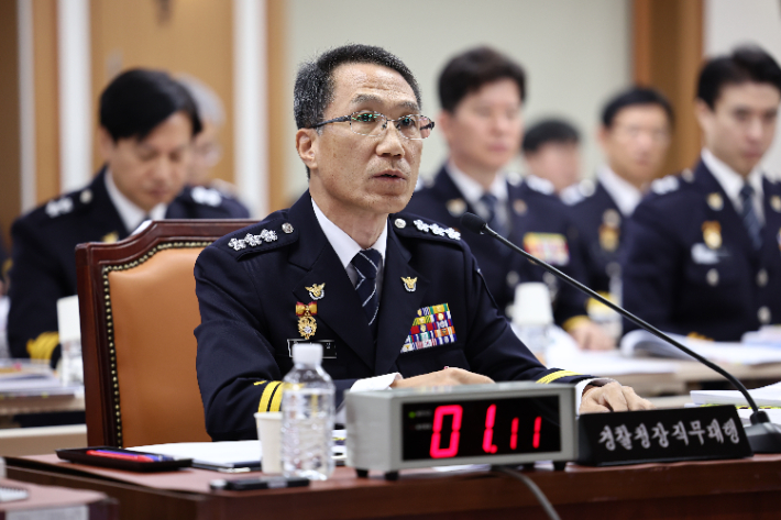 유재성 경찰청장 직무대행. 연합뉴스