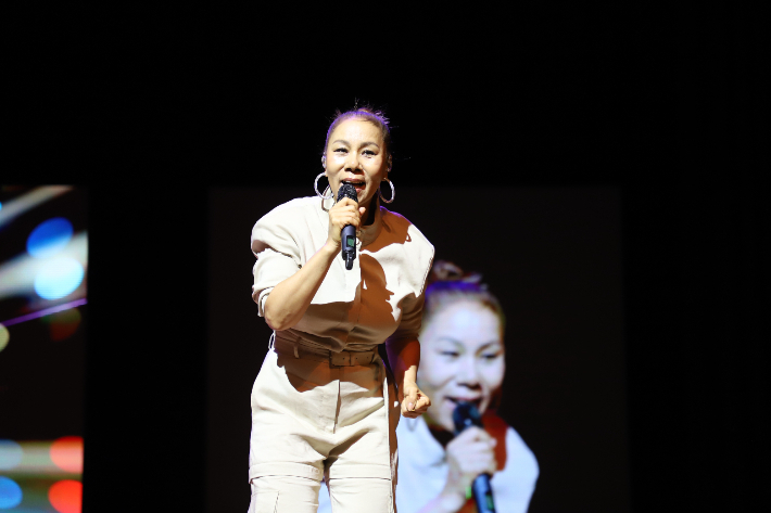 포항CBS 러빙유 콘서트 무대에 오른 인순이. 포항CBS