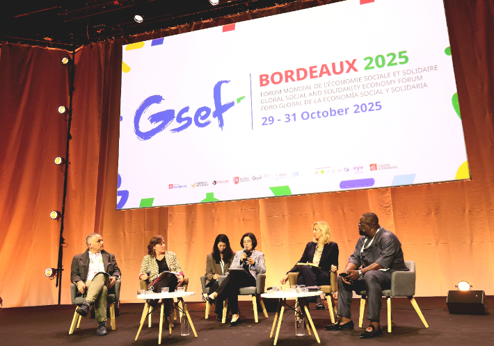 '2025 국제사회연대경제협의체(GSEF) 보르도 포럼'에 참석한 김보라 안성시장. 안성시 제공