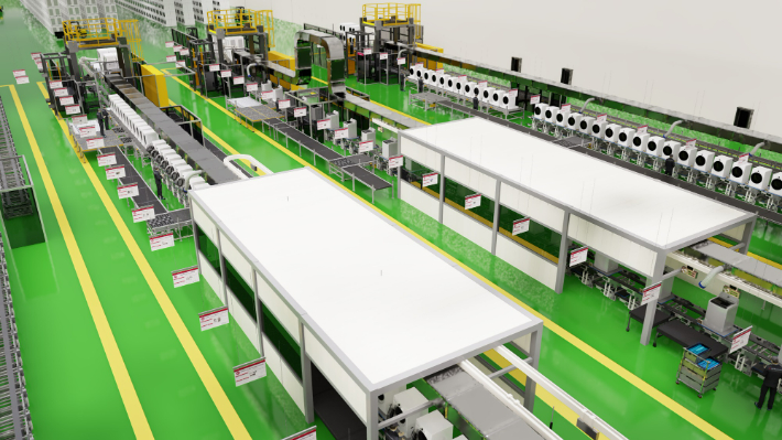 LG전자가 엔비디아 AI 플랫폼을 활용해 구축한 디지털트윈 기술 시연 모습. LG전자 제공