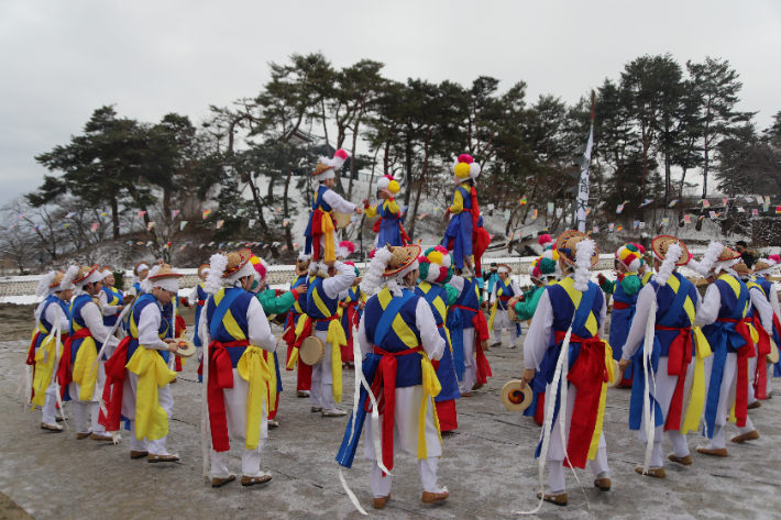 강릉농악보존회의 공연 모습. 강릉농악보존회 서수희 회장 제공