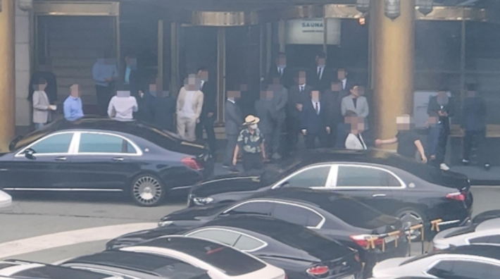 2023년 신20세기 두목 결혼식장. 연합뉴스