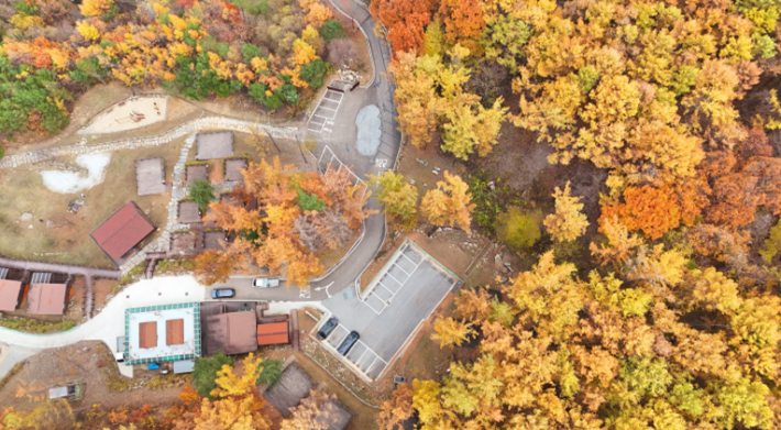 거창 국민여가캠핑장(미리내숲). 경남도청 제공 